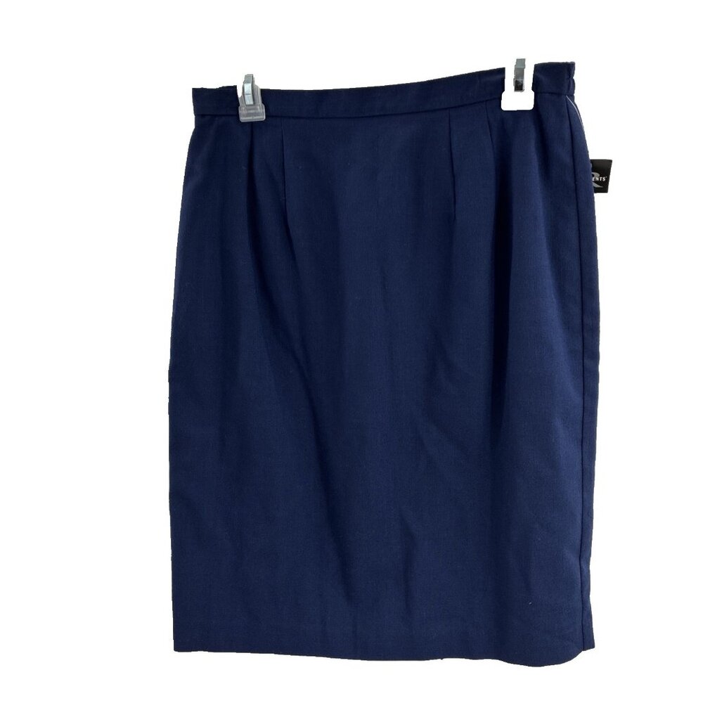 Requirements Womens Pencil Skirt Navy Blue Knee Length Career Office Size 10